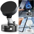 Vacuum Suction Phone Holder Dual Sided Magnetic Mount Compact Design Stable Suction for Cars Desks & More _A2_ (2)
