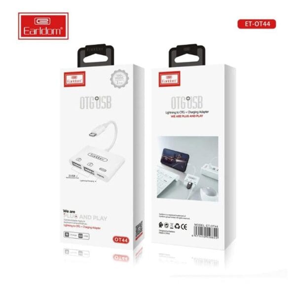 Earldom OTG+USB ET-OT44 2 USB 1 Lightning Charging