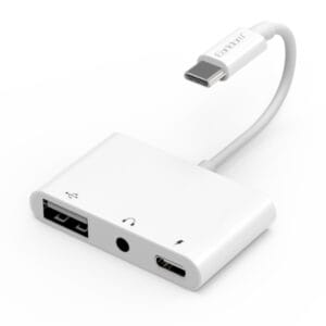 Digital Audio Adapter with DAC Chip 3.5mm Audio Jack USB C Adapter 3 in 1 Type C adapter